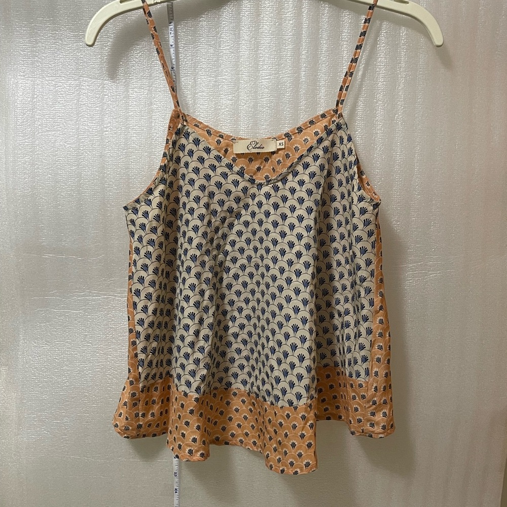 Elodie Women’s Shell Print Tank Top Flowy – Size XS